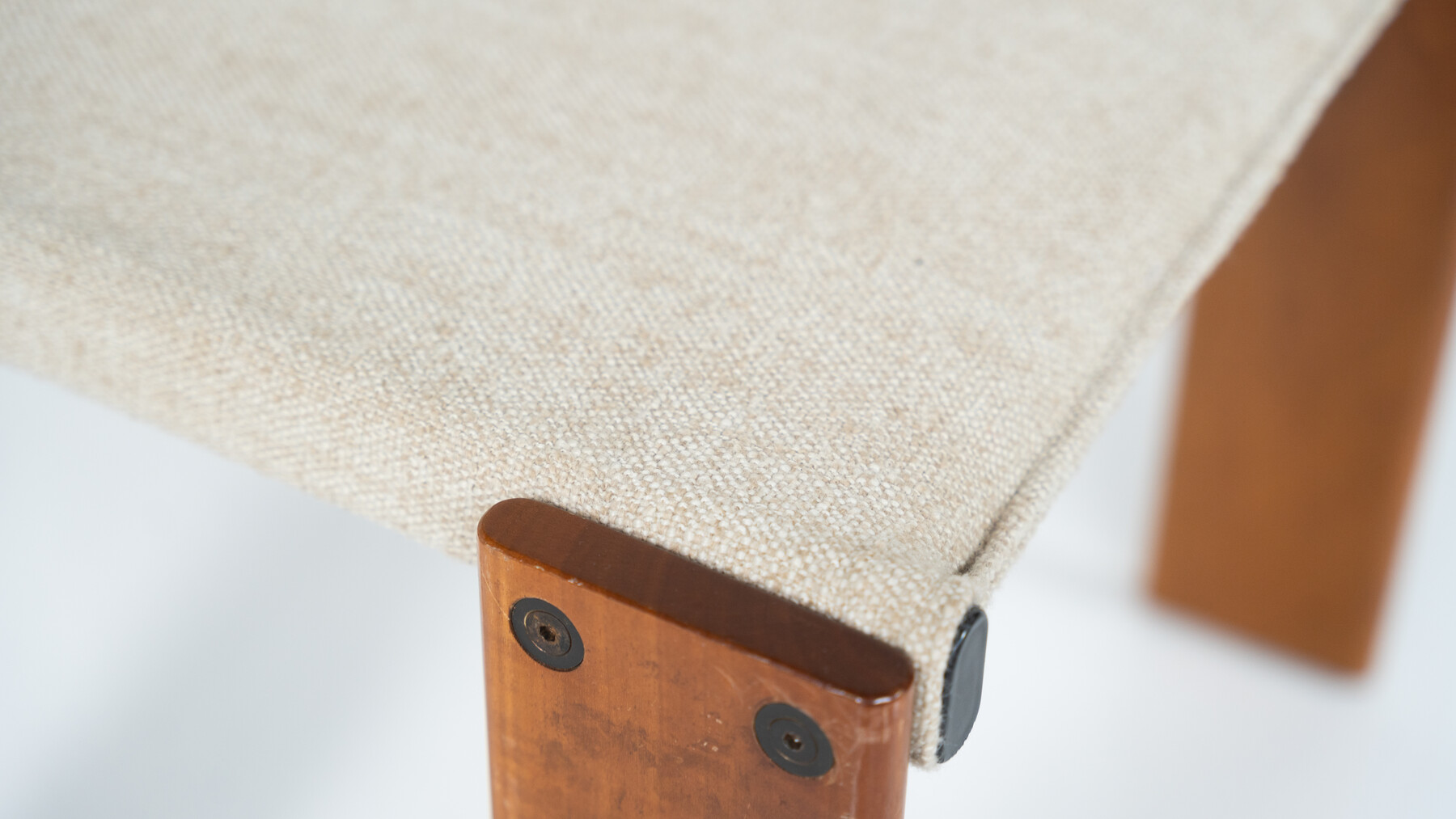 Mid-Century Monk Dining Chairs by Afra & Tobia Scarpa for Molteni, 1970s - New Canvas