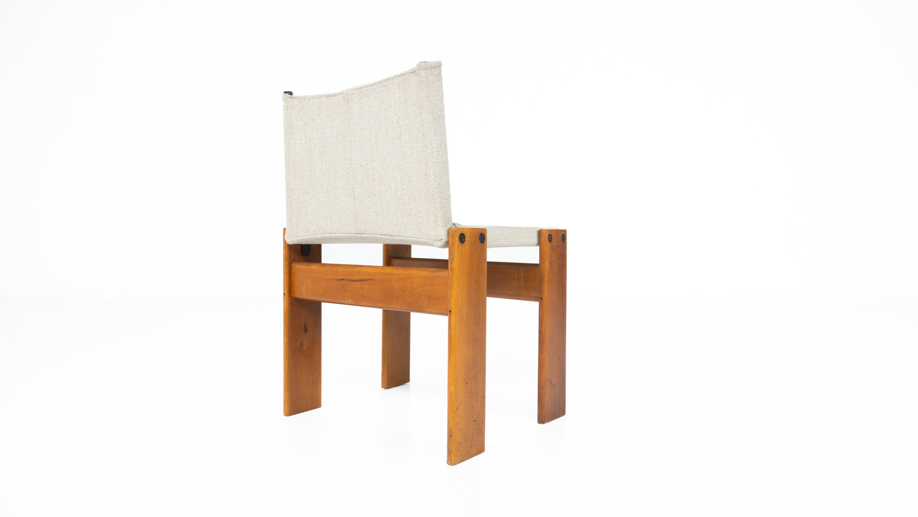 Mid-Century Monk Dining Chairs by Afra & Tobia Scarpa for Molteni, 1970s - New Canvas