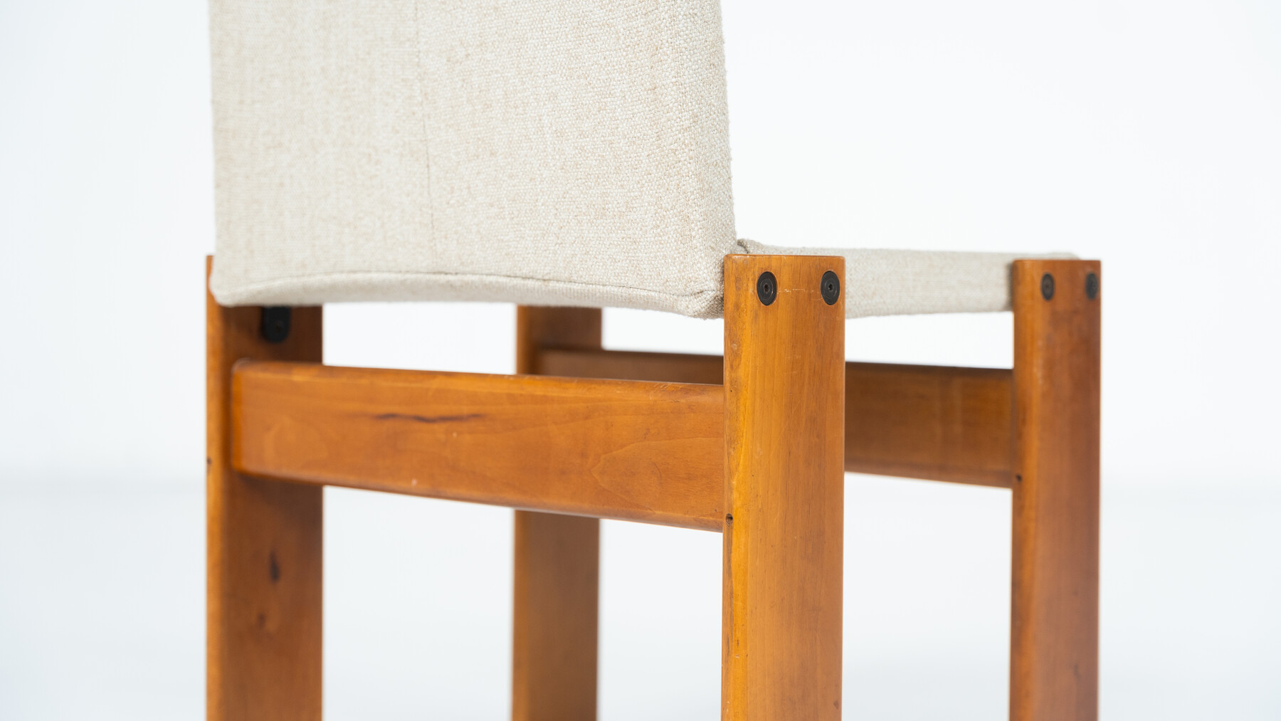 Mid-Century Monk Dining Chairs by Afra & Tobia Scarpa for Molteni, 1970s - New Canvas