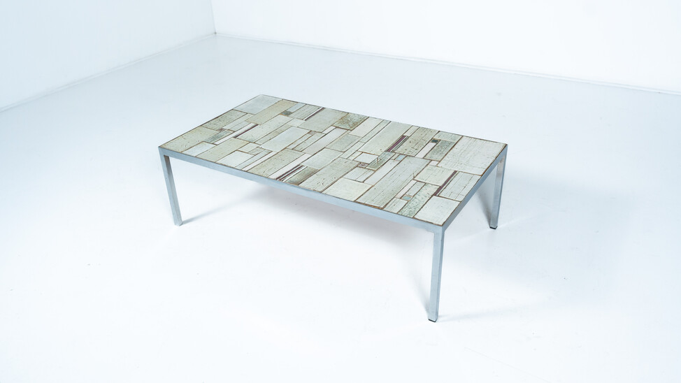 Mid-Century Mosaic Coffee Table attributed to Pia Manu, 1970s