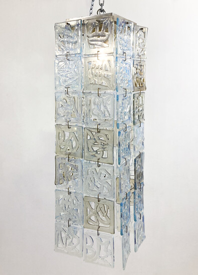 Mid-Century Murano Glass Ceiling Light