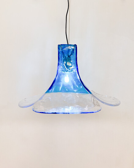 Mid-Century Murano Glass Hanging Lamp by Carlo Nason, 1960s - 2 available