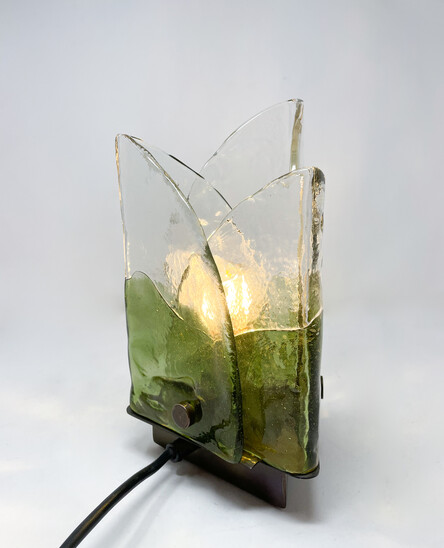 Mid-Century Murano Glass Table Lamp by Carlo Nason, Italy, 1960s