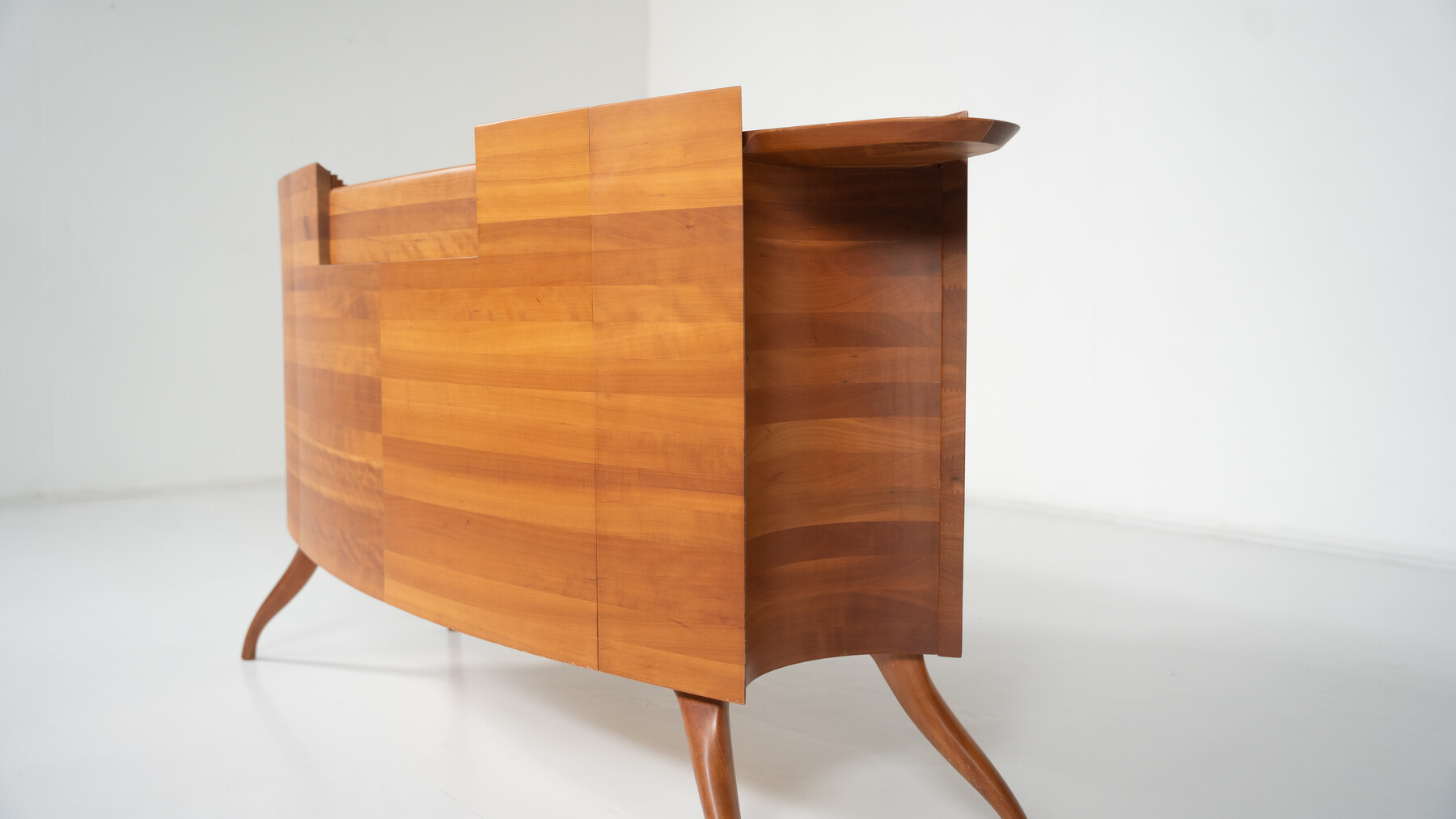 Mid-Century Oval Sideboard by Ceccotti Collezioni