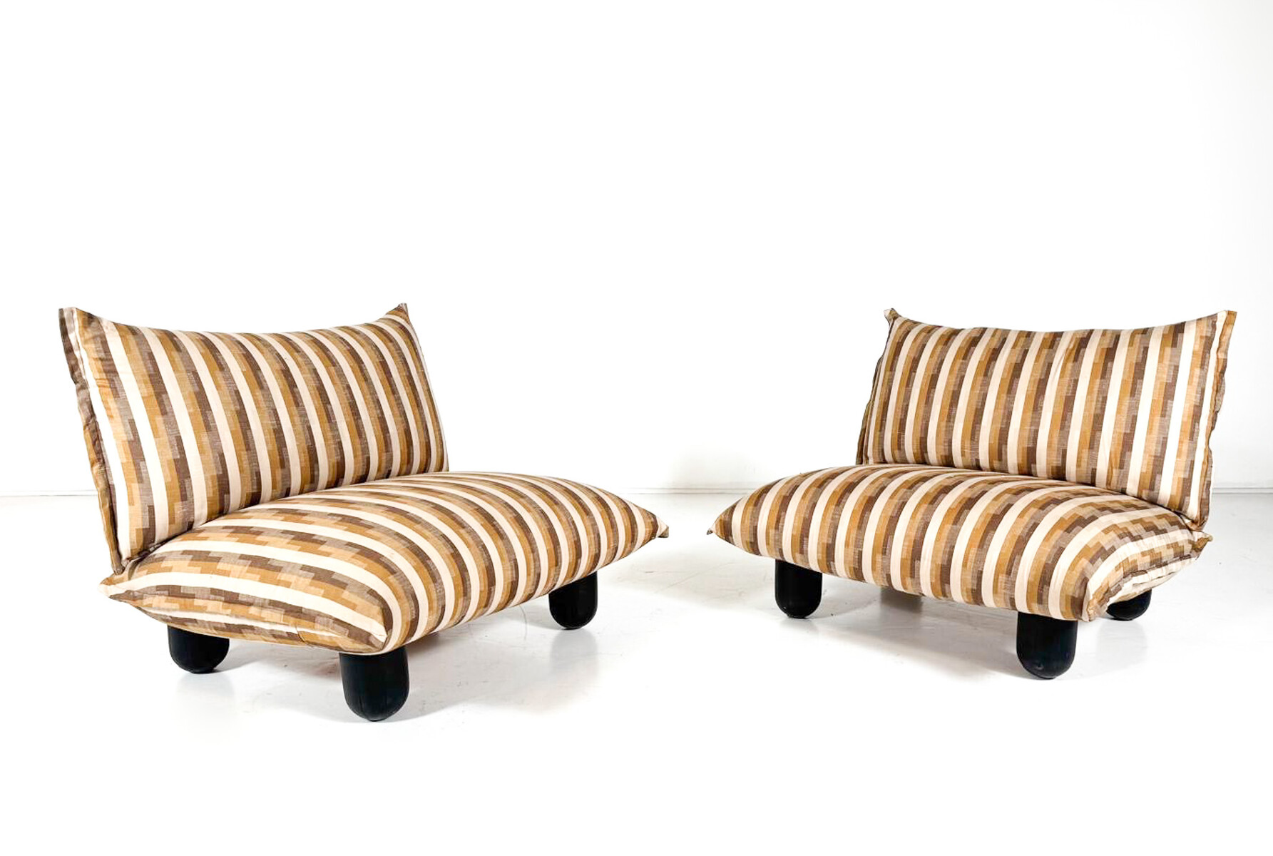 Mid-Century Pair of Armchairs, Dall Oca, 1970s