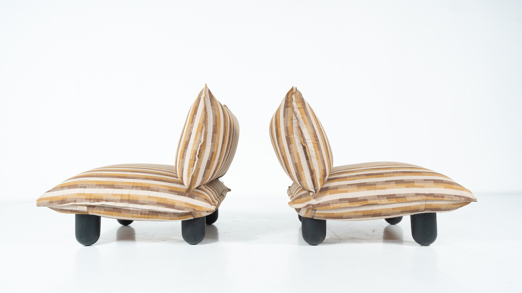 Mid-Century Pair of Armchairs, Dall Oca, 1970s