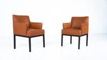 Mid-Century Pair of Armchairs Mod 56 by Jules Wabbes for Mobilier Universel, 1960s