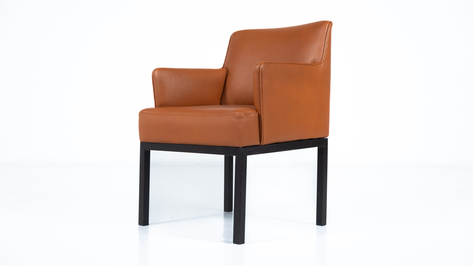 Mid-Century Pair of Armchairs Mod 56 by Jules Wabbes for Mobilier Universel, 1960s