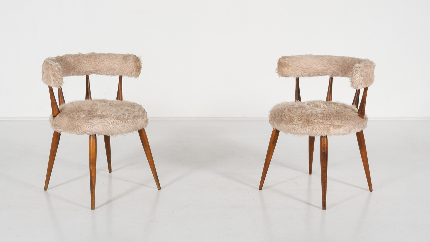 Mid-Century Pair of Scandinavian Cocktail Chairs - 1950s