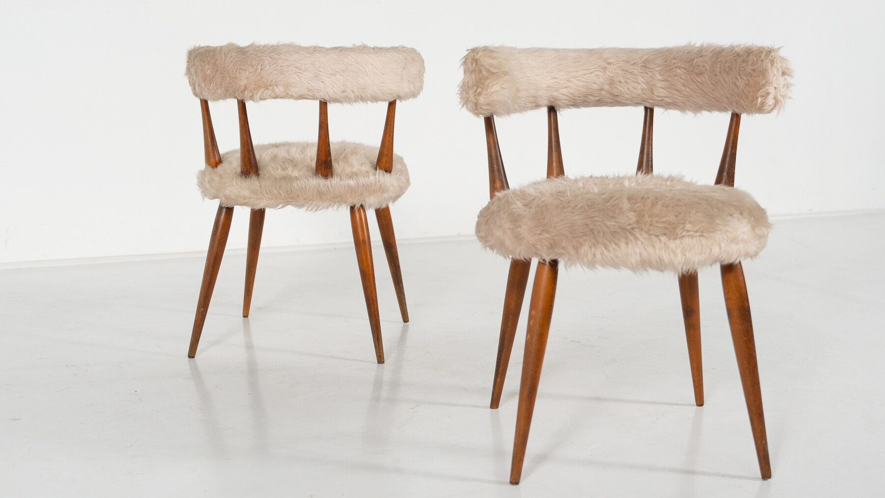 Mid-Century Pair of Scandinavian Cocktail Chairs - 1950s