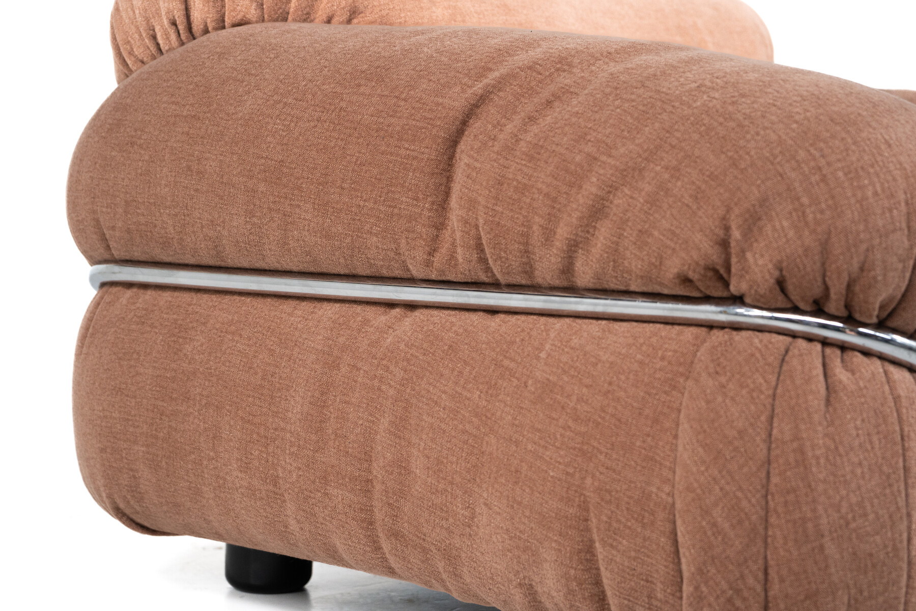 Mid-Century Pair of Sesann Armchairs by Gianfranco Frattini for Cassina, Italy, 1970s - New Upholstery