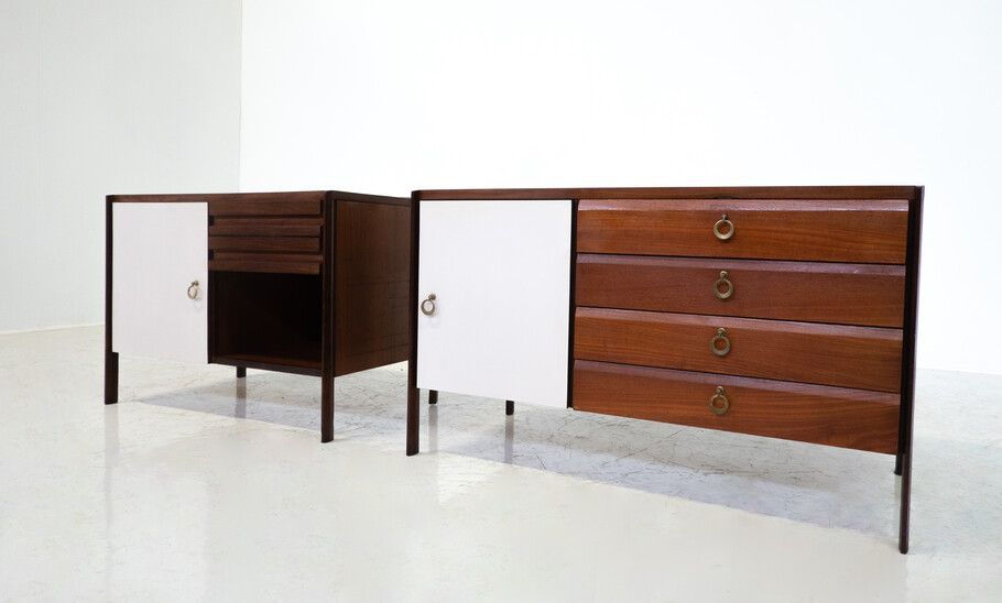 Mid-Century Pair of Sideboards, Wood, 1960s