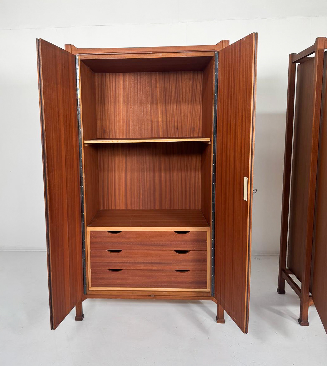Mid-Century Pair of Wardrobes, Italy, 1960s