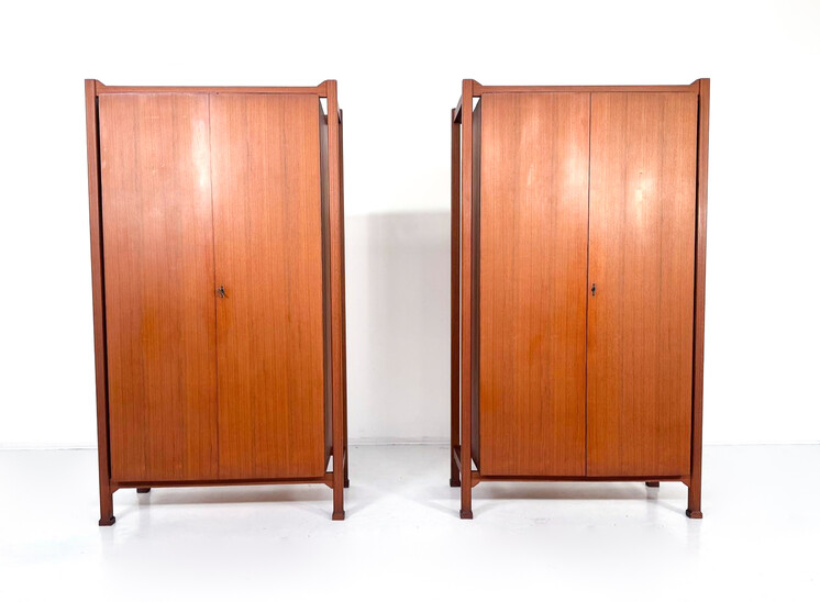 Mid-Century Pair of Wardrobes, Italy, 1960s