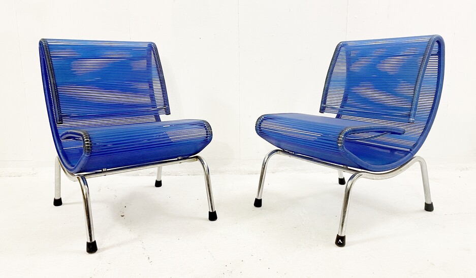 Mid-century plastic rope chair model