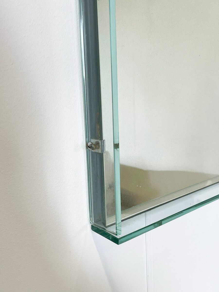 Mid-Century Rectangular Mirror Model 2014 by Max Ingrand for Fontana Arte, 1960