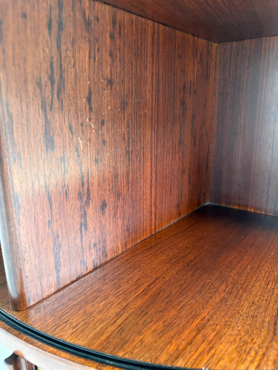 Mid-Century Revolving Bookcase with Shutters attributed to Gianfranco Frattini, 1960s
