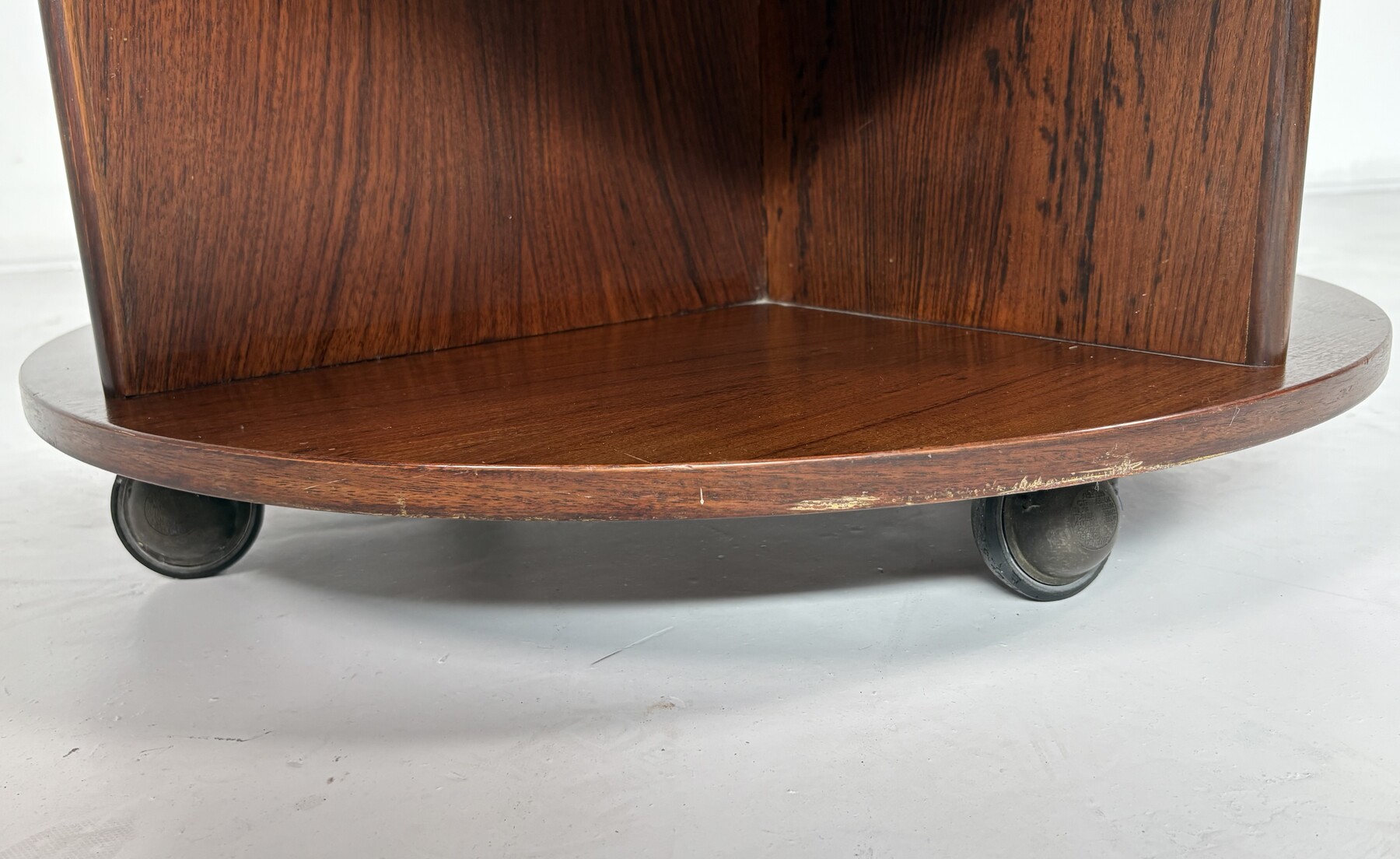 Mid-Century Revolving Bookcase with Shutters attributed to Gianfranco Frattini, 1960s