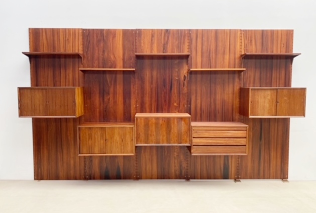 Mid-century Rosewood Royal modulable wall unit by Poul Cadovius for Cado -  1950s