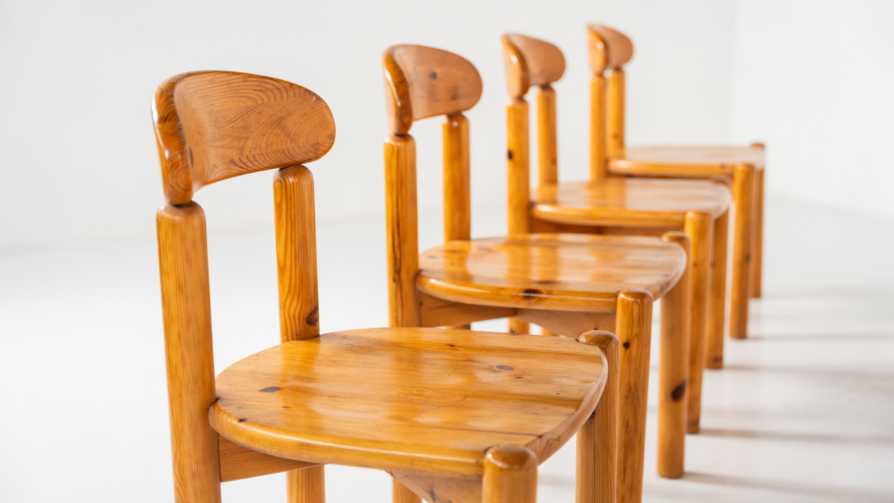 Mid-Century Set of 8 Pitchpin Chairs by Rainer Daumiller, 1970s