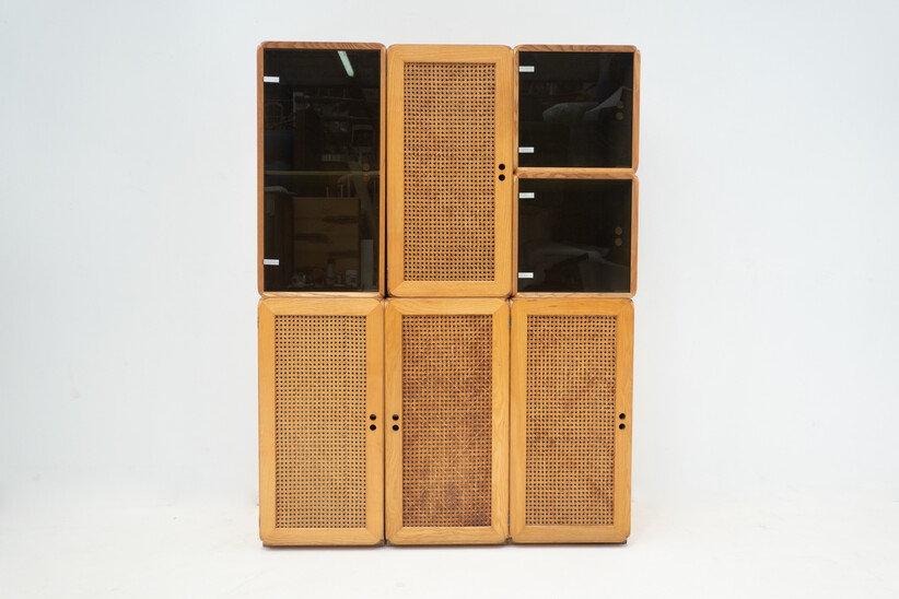 Mid-Century Set of Modular Wooden Cubes by Derk Jan de Vries,1960s
