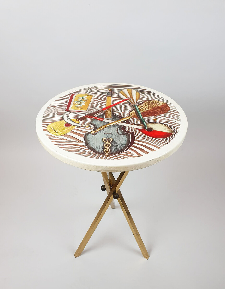 Mid-Century Side Table by Piero Fornasetti, Italy