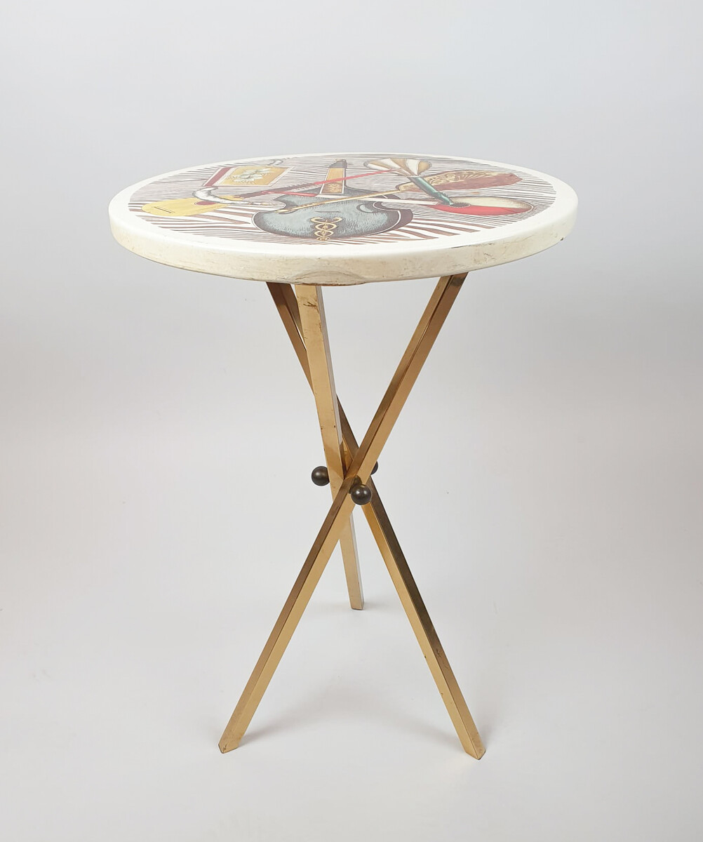 Mid-Century Side Table by Piero Fornasetti, Italy