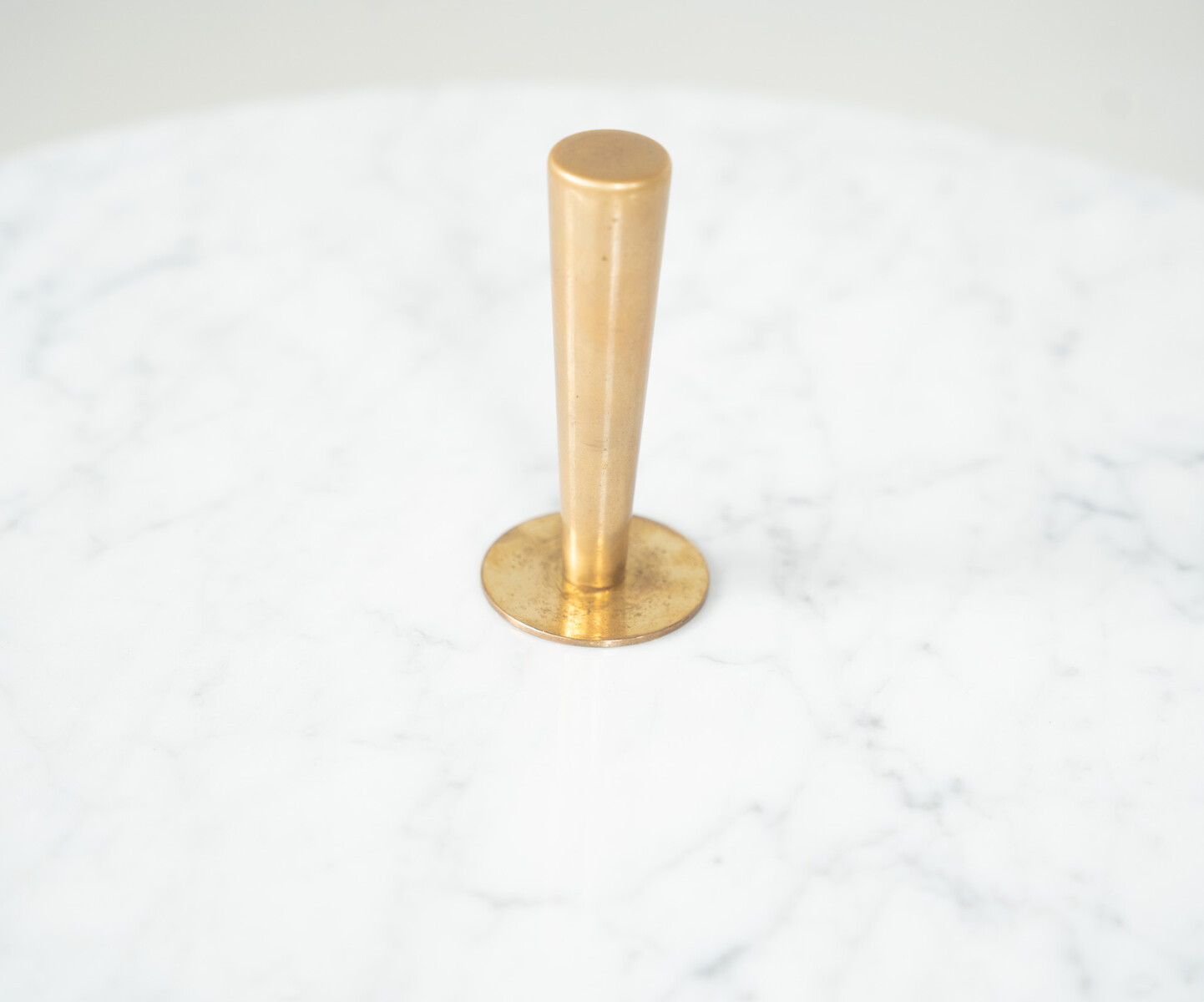 Mid-Century Side Table, Marble and Brass, 1950s
