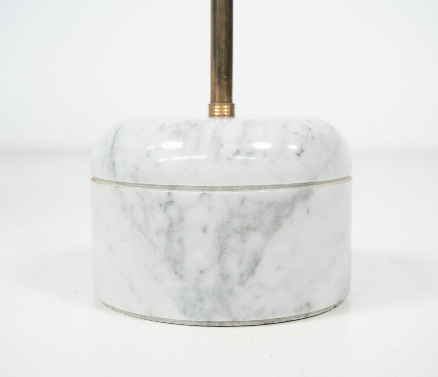 Mid-Century Side Table, Marble and Brass, 1950s