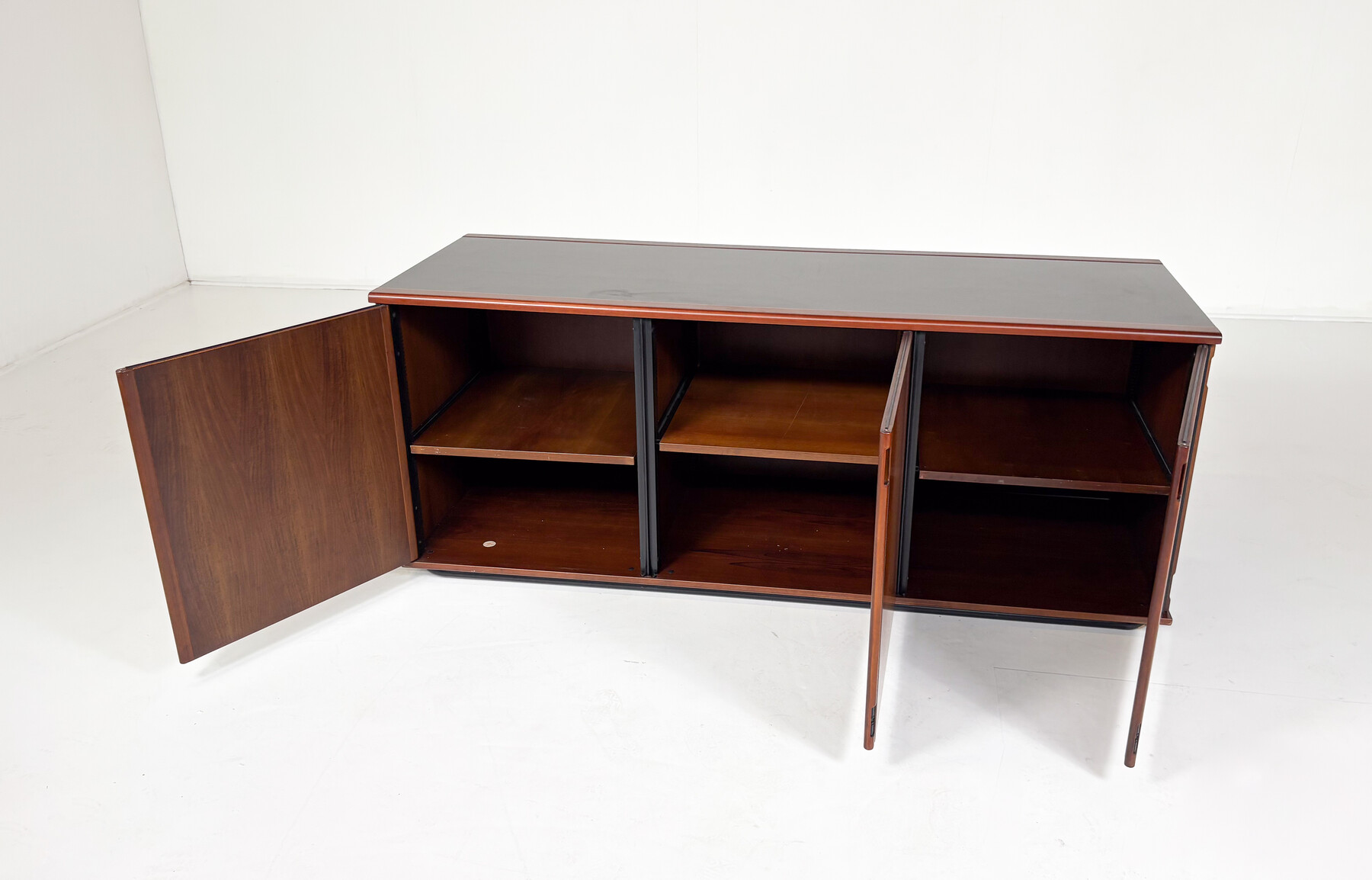 Mid-Century Sideboard by Gianfranco Frattini, Wood, Italy, 1970s