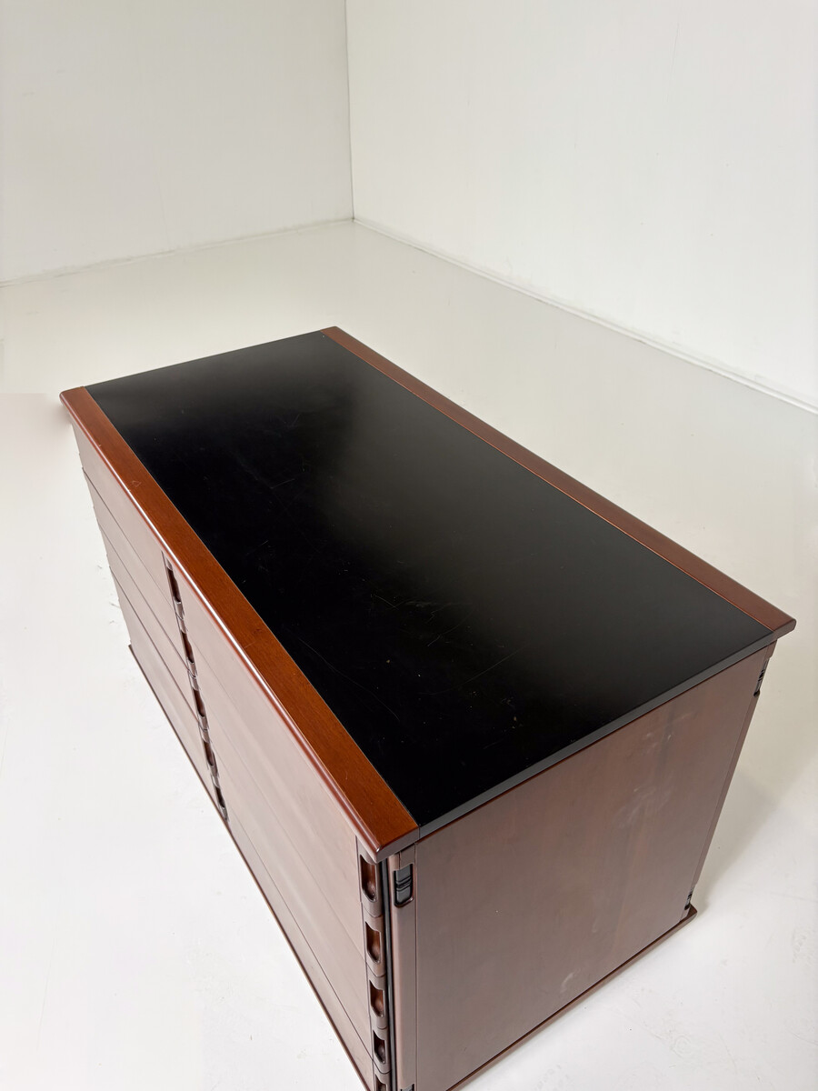 Mid-Century Sideboard by Gianfranco Frattini, Wood, Italy, 1970s