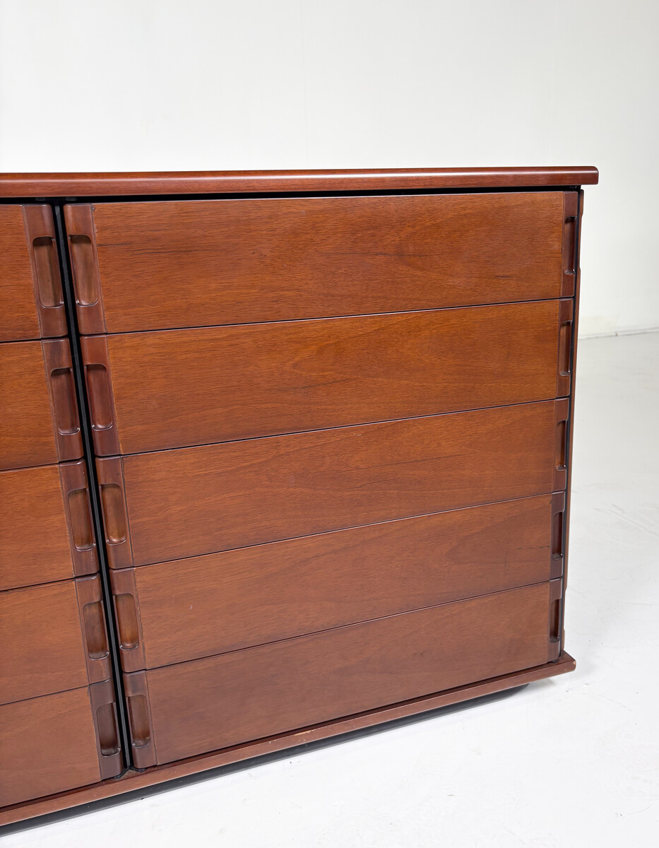 Mid-Century Sideboard by Gianfranco Frattini, Wood, Italy, 1970s