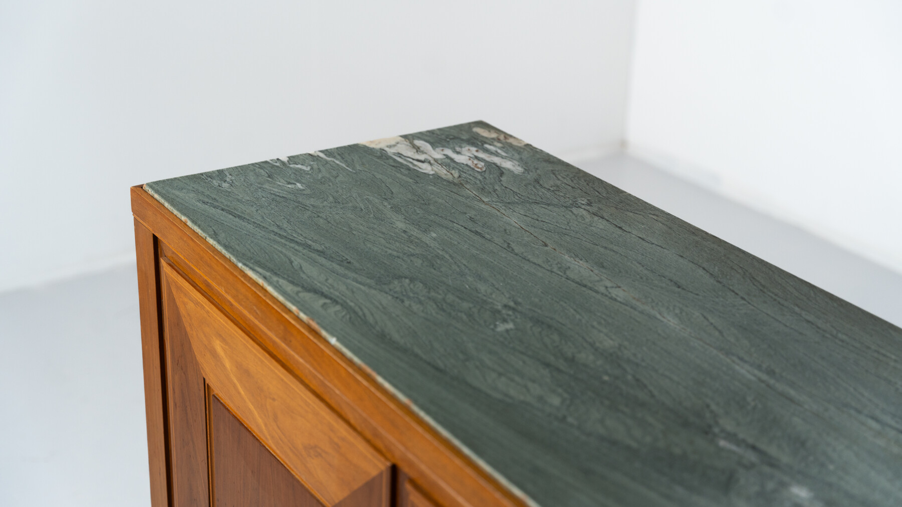 Mid-Century Sideboard by Paolo Buffa ,Wood and Marble, Italy, 1950s