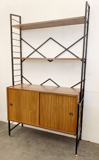 Mid-century sliding doors wall unit - Italy 1960s