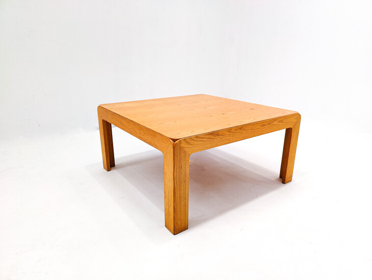 Mid-Century Square Wooden Coffee Table by Derk Jan de Vries - The Netherlands 1960s