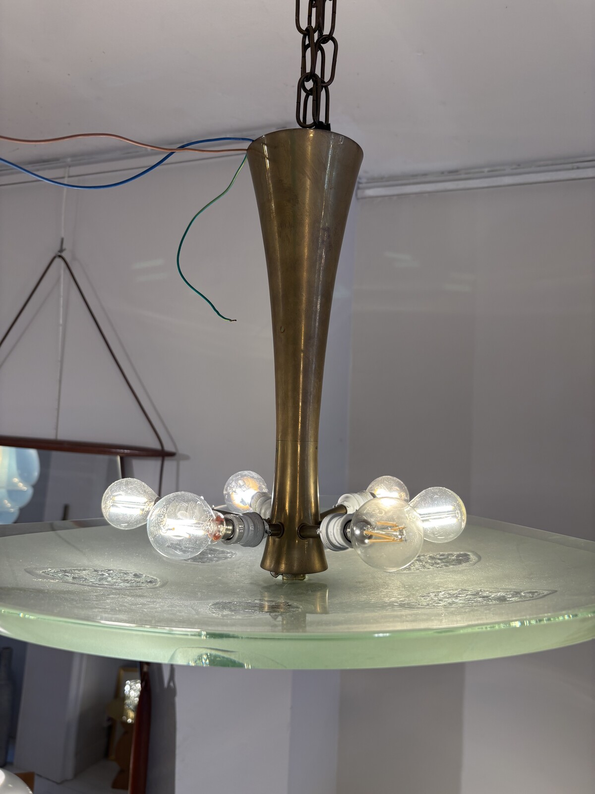 Mid-Century Suspension 1748 by Max Ingrand for Fontana Arte, Italy