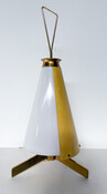 Mid-Century Table Lamp by Stilnovo, Brass, Aluminium and Plexiglass, Italy, 1950s