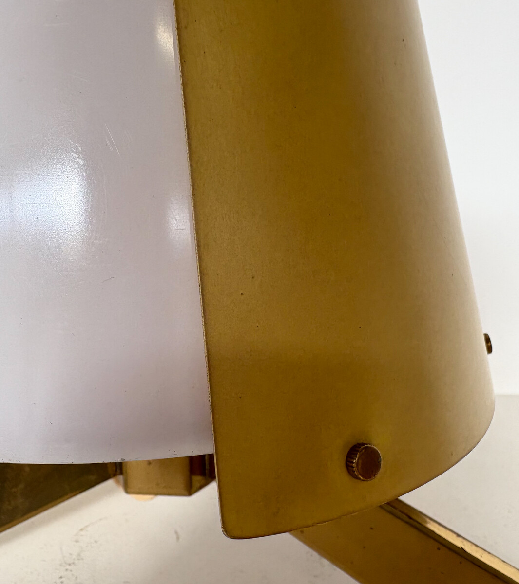 Mid-Century Table Lamp by Stilnovo, Brass, Aluminium and Plexiglass, Italy, 1950s