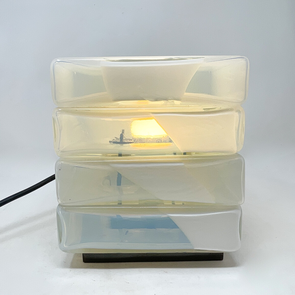 Mid-Century Table Lamp in Murano Glass By Carlo Nason, Italy, 1960s