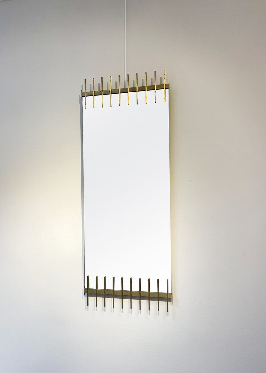Mid-Century Wall Mirror By Ettore Sottsass, Santambrogio e De Berti, 1950s