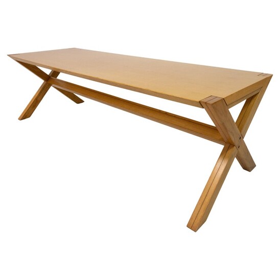 Mid-Century Wooden Dining Table Werther Toffoloni and Piero Palange for Germa, 1970