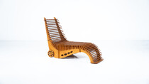 Mid-Century Wooden Lounge Chair, Italy, 1960s
