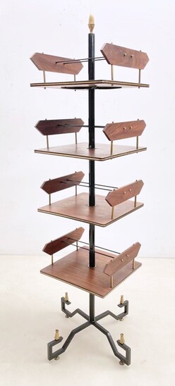 Mid-century wooden modulable library - Italy 1960s