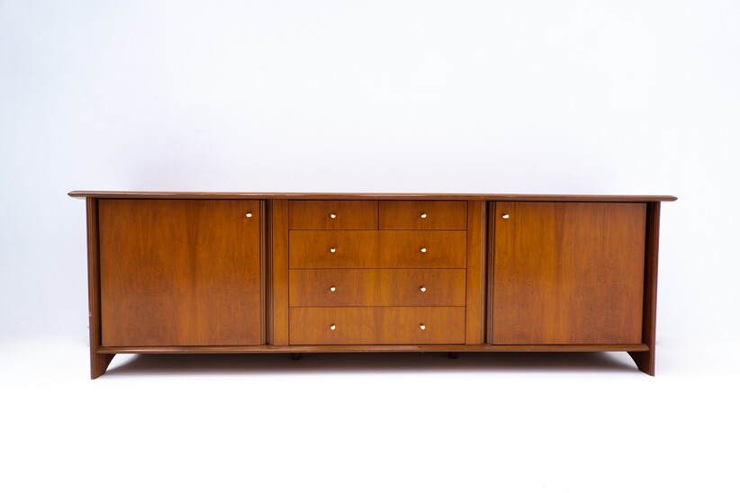 Mid-century wooden sideboard with drawers - Italy 1960s