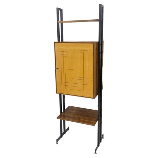 Mid-Century Wooden Wall Unit - Italy 1960s