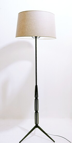 Mid Century wrought Ion Tripod Floor Lamp