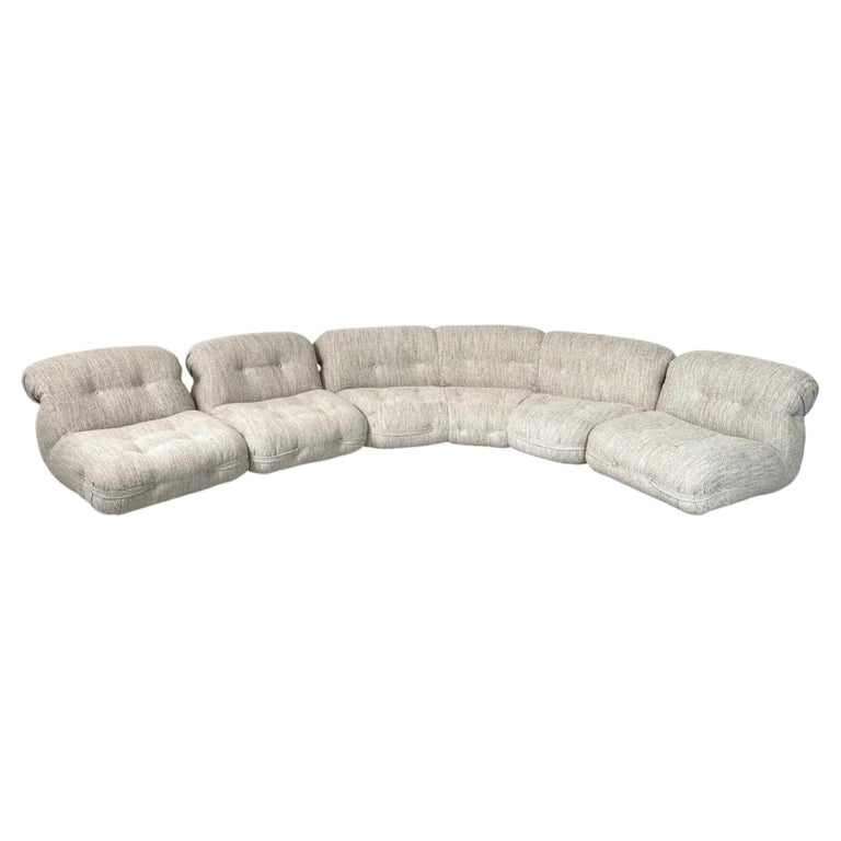 Modular Seating Set, Beige Upholstery, Italy - New Upholstery