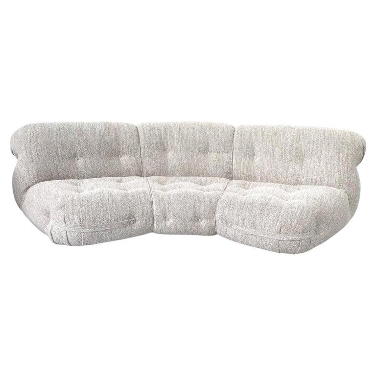 Modular Seating Set, Beige Upholstery, Italy - New Upholstery