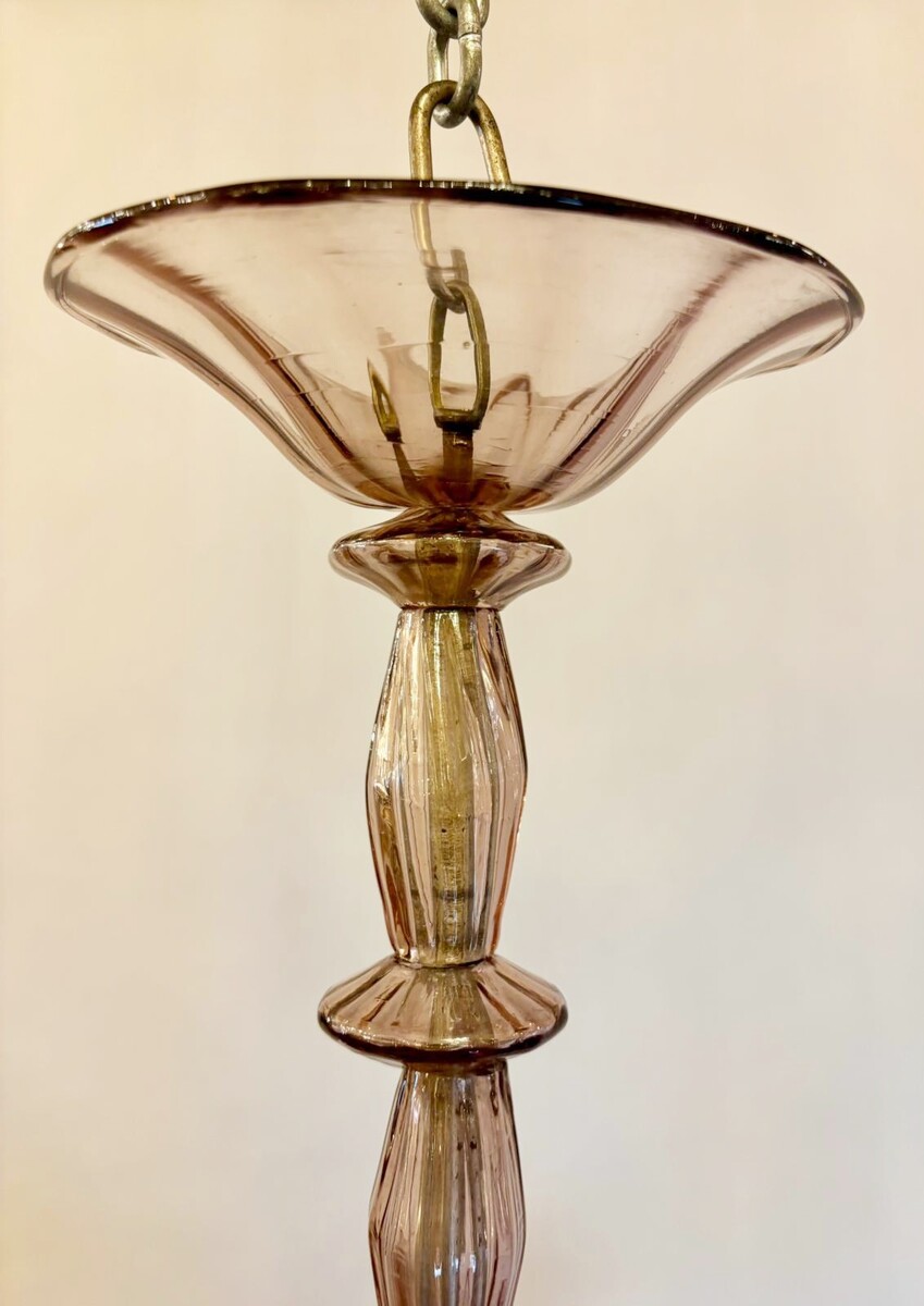  Murano chandelier with 6 arms of lights, circa 1980