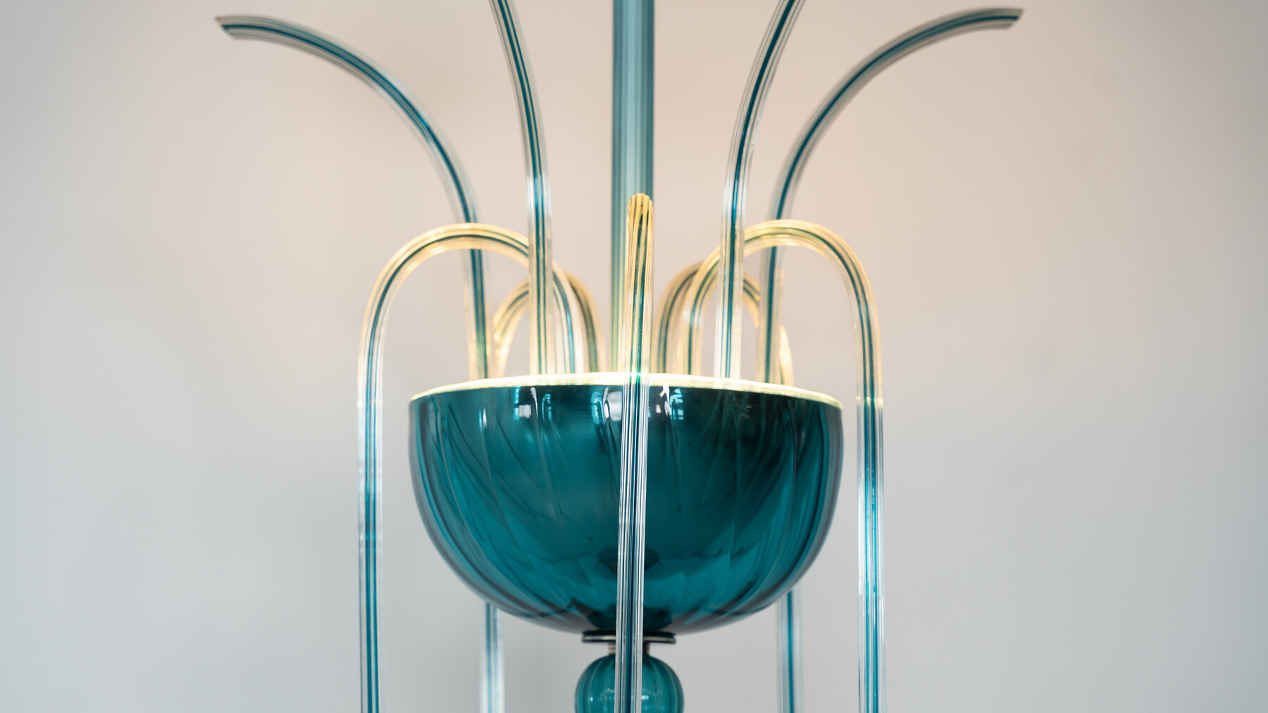 Murano Fountain Chandelier N° 99.35 by Venini, Italy, 1975